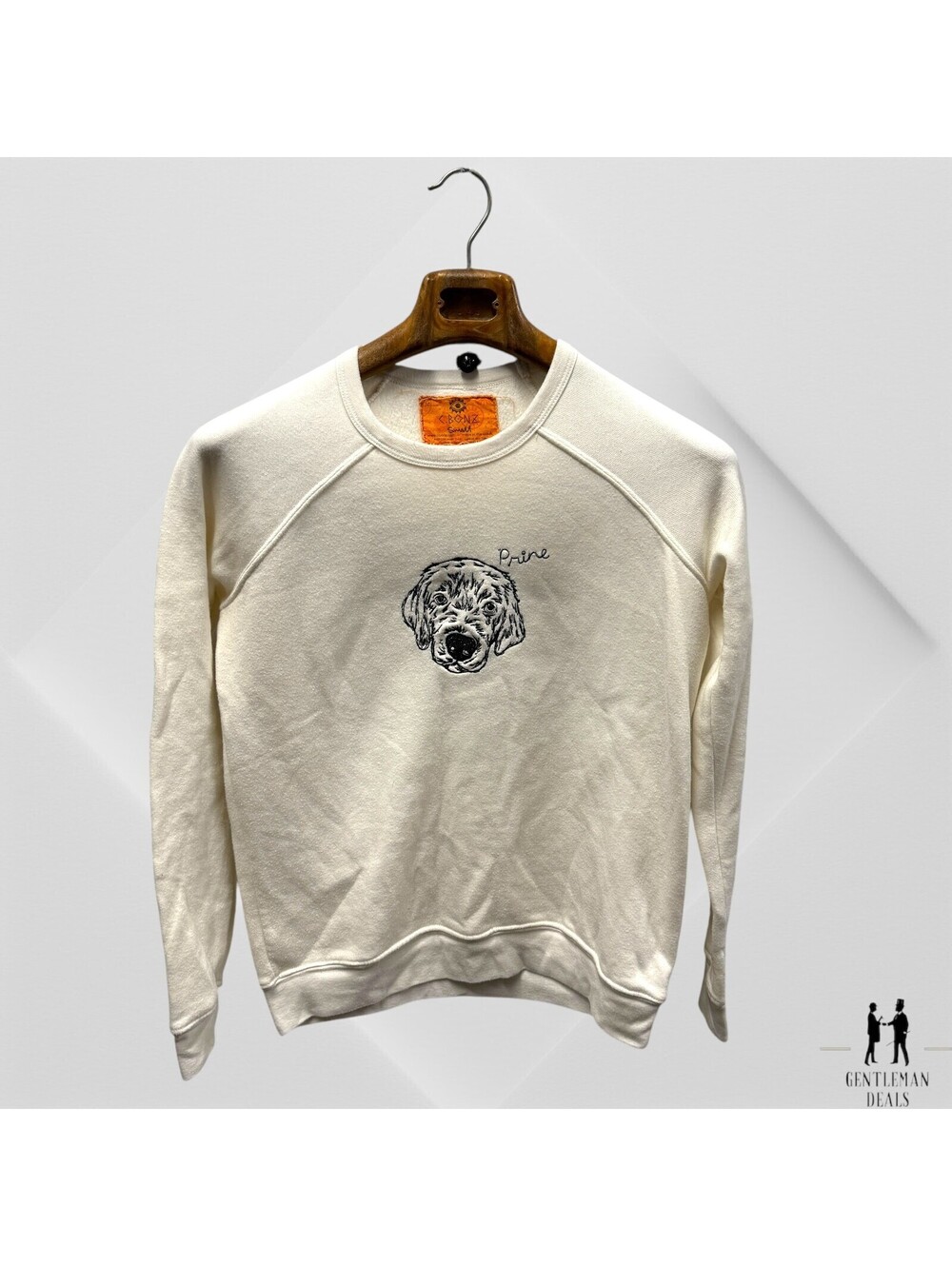 Custom Staud x C.Bonz Sweatshirt in Cream S Small Sweater Jumper Soft Fleece
